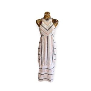 TJD maxi dress sleeveless striped XS